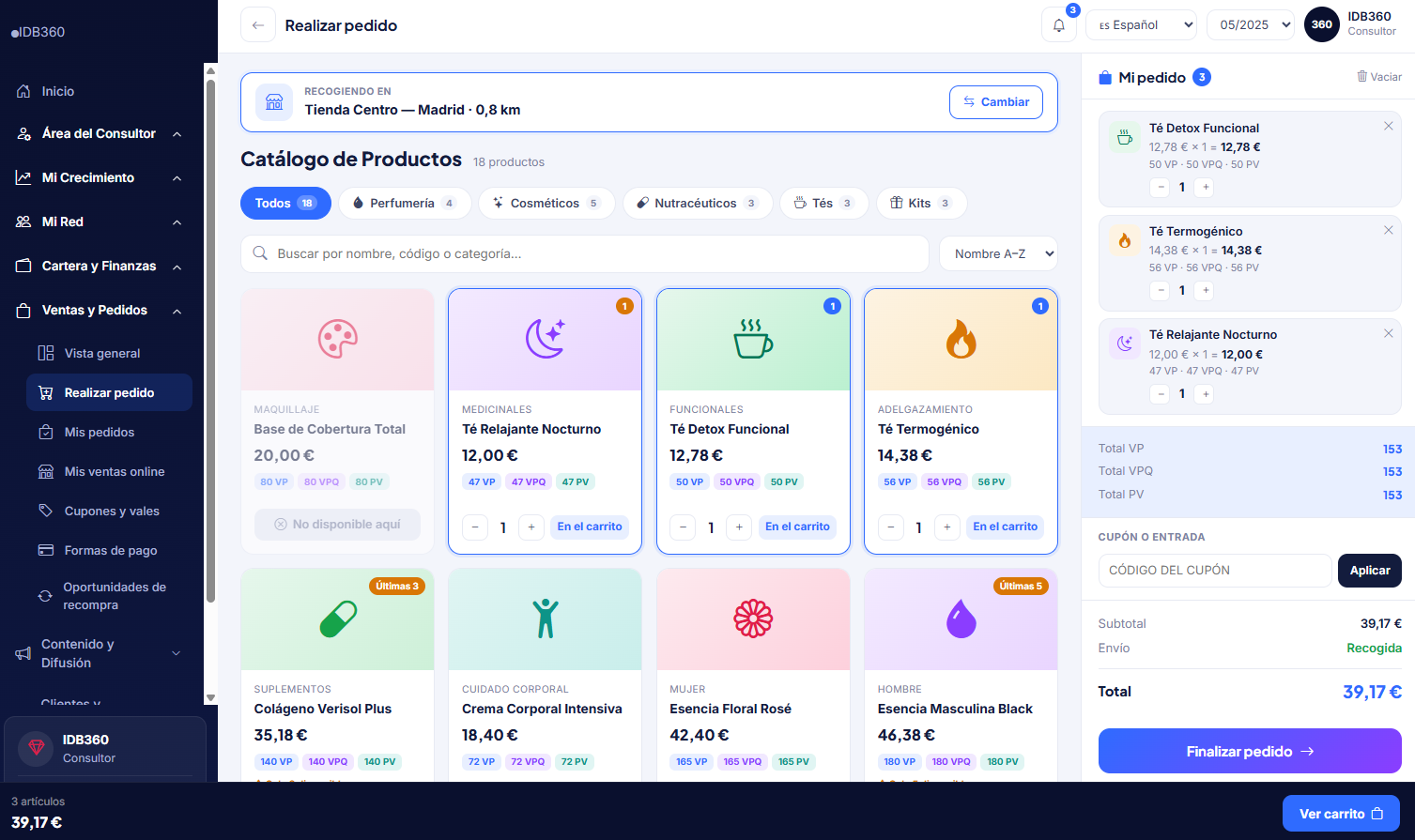 Checkout en IDBCONNECT
