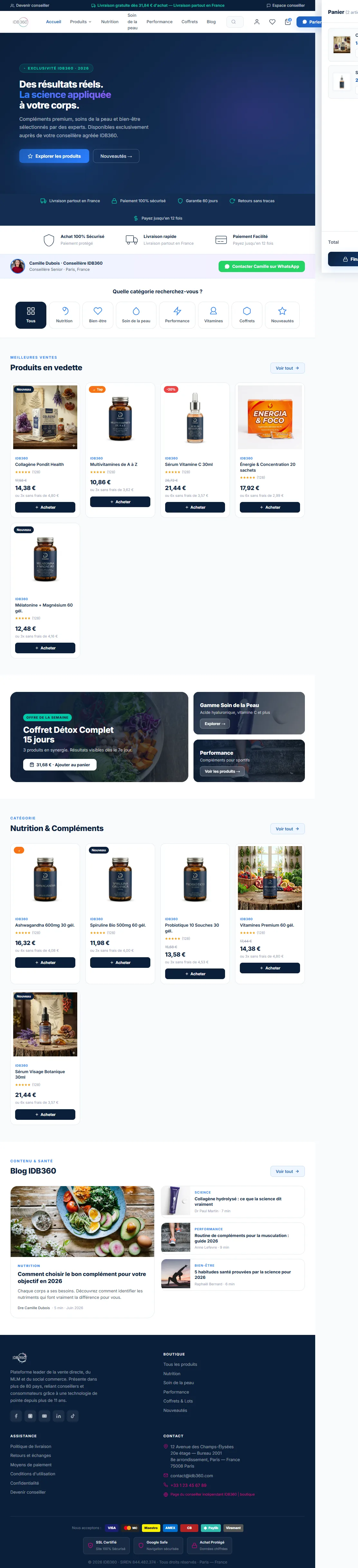 Boutique du consommateur final d'IDBCONNECT